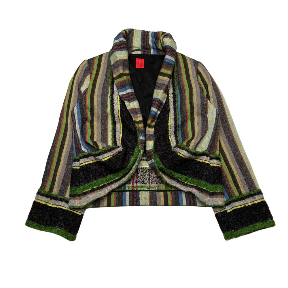 Vintage Issey Miyake Heart HaaT Wool Cardigan Sweater Size 4 Rare
